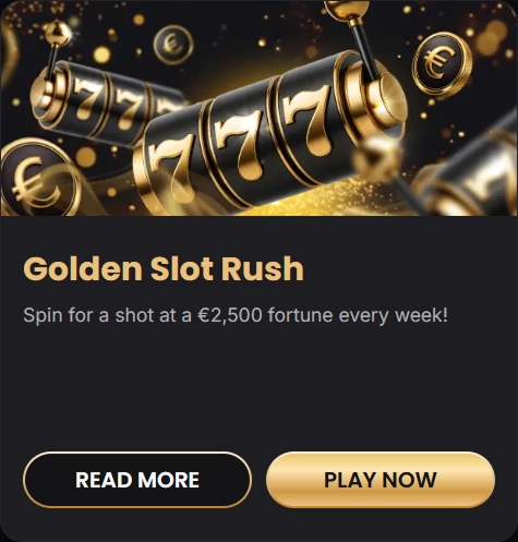 Golden Slot Rush with gold 777 reels
