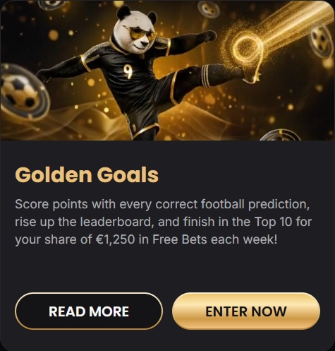 Golden Goals football prediction leaderboard with panda
